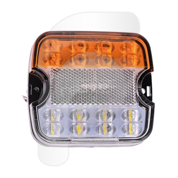 UNIVERSAL HEADLIGHT LED 10/30V WHITE AMBER